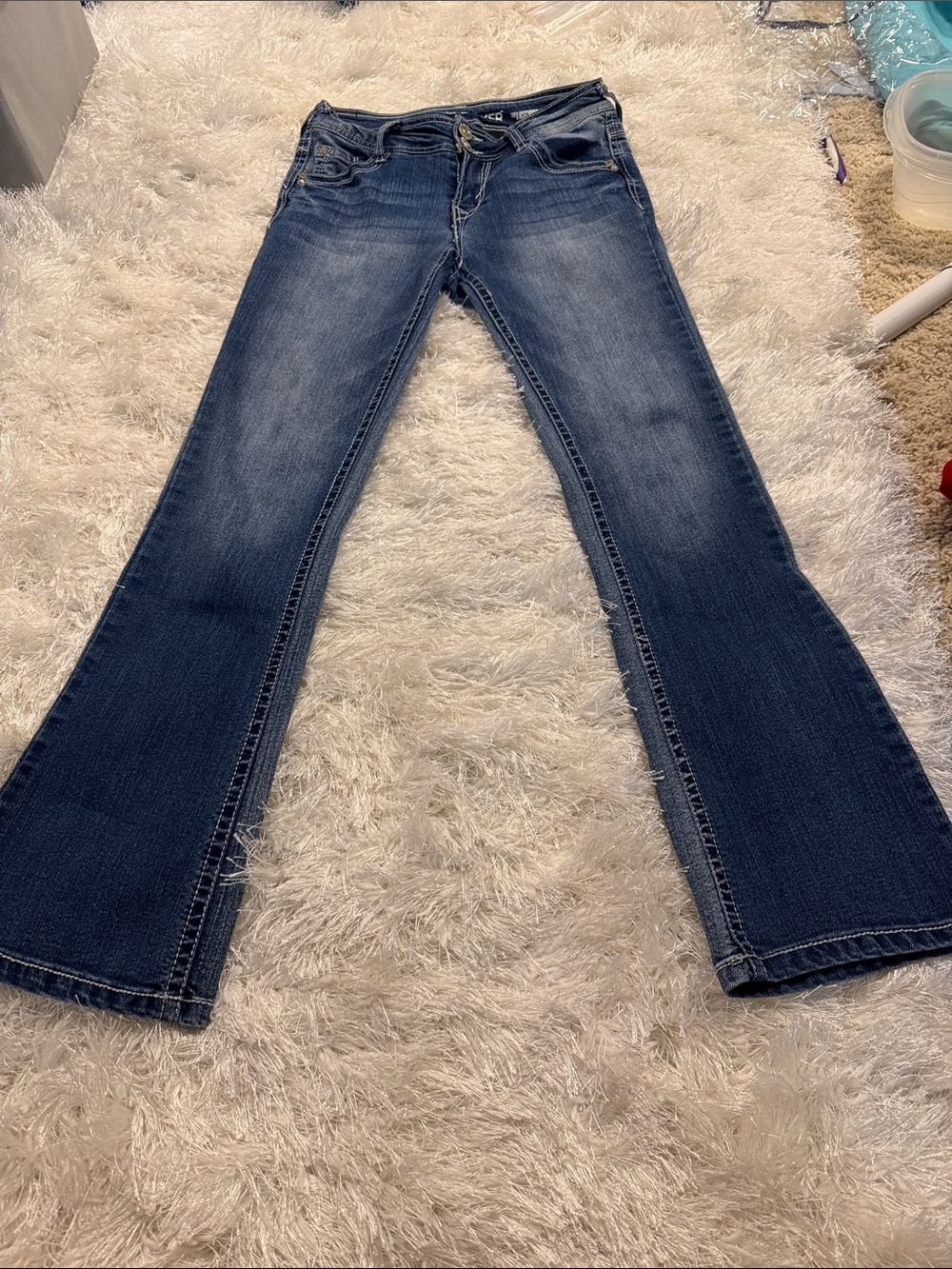 Wallflower Women's Dark Blue Bootcut Jeans